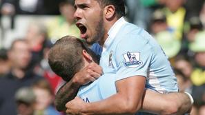 Tevez Zabaleta Manchester City Norwich City Premier League Anglija liga prvenstv