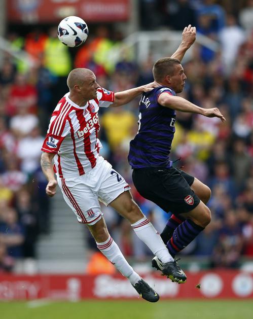 lukas podolski andy wilkinson arsenal stoke