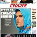 Barton L'Equipe naslovnica britanski humor Marseille PSG