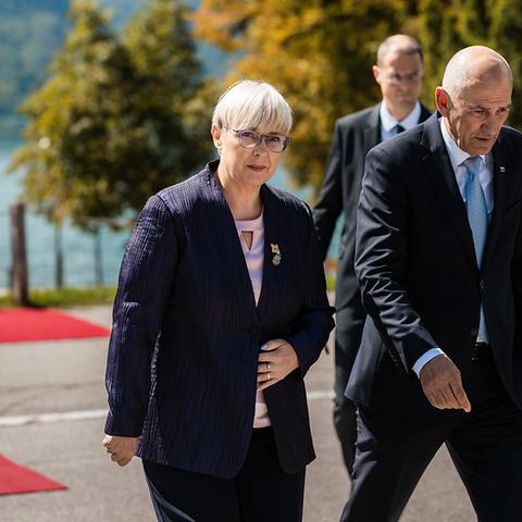 Nataša Pirc Musar in Janez Janša