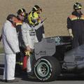 Rosberg Mercedes Jerez testiranja test okvara motorja delavci