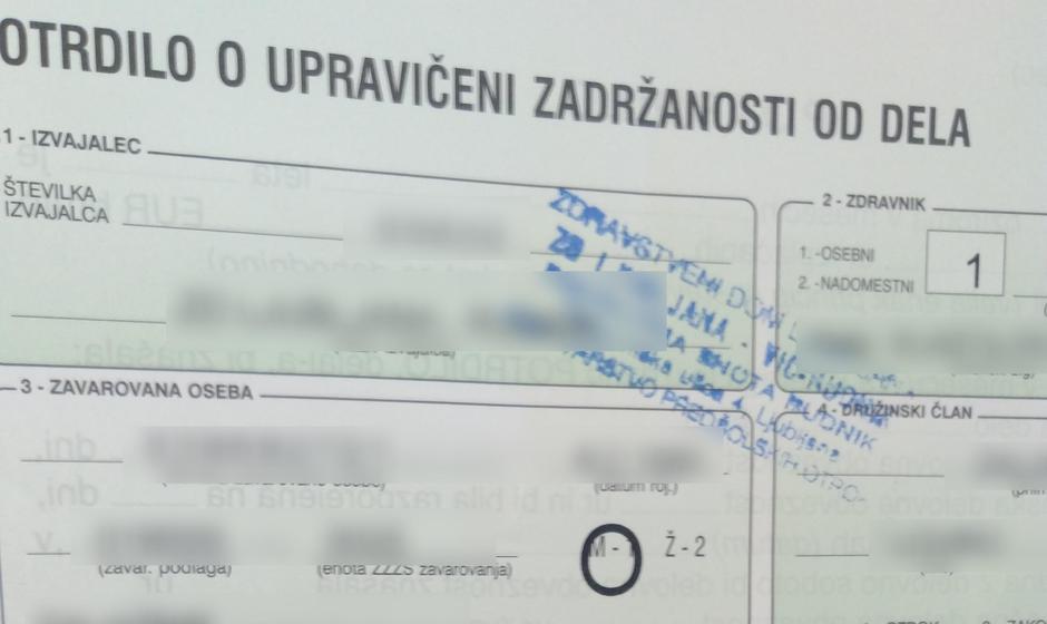 bolniški list, bolniška | Avtor: Žurnal24 