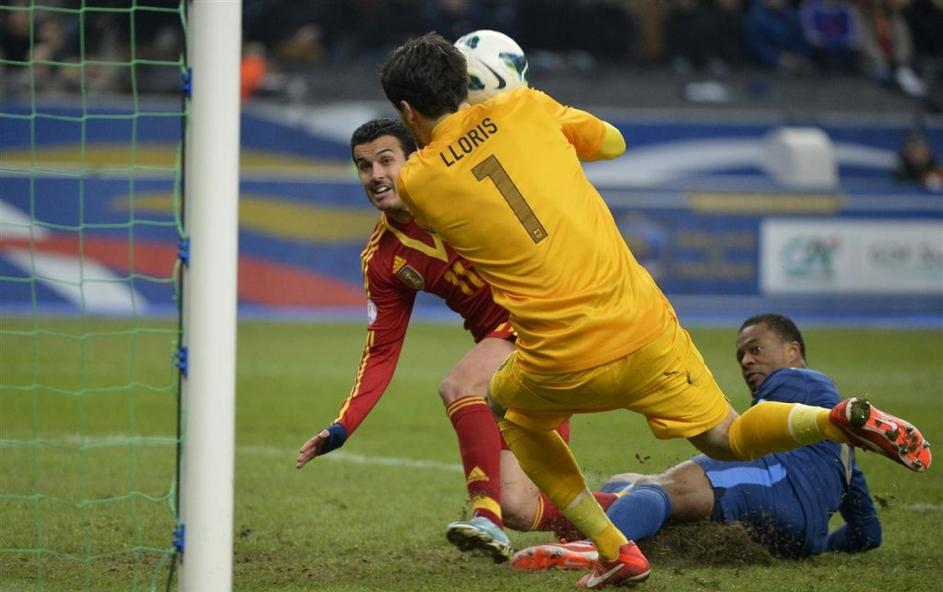 Pedro Lloris Evra Francija Španija kvalifikacije za SP 2014