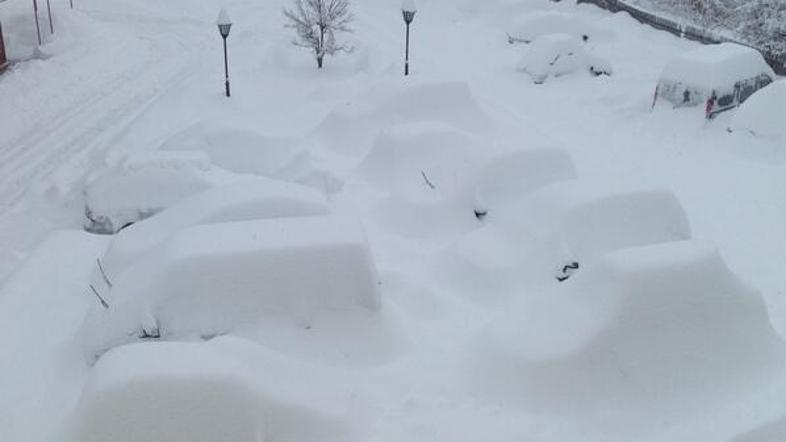 Sneg v Kranjski Gori