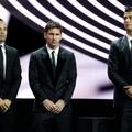 Iniesta Messi Ronaldo podelitev najboljši evropski nogometaš leta