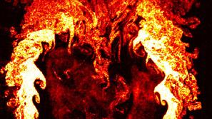 1. nagrada - Plamen v izgorevalniku le nekaj milisekund pred njegovim koncem. 