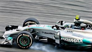Rosberg Mercedes VN Malezije Malezija trening Sepang formula 1