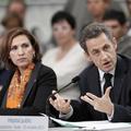 Francoska zunanja ministrica Nora Berra in premier Nicolas Sarkozy