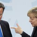 David Cameron in Angela Merkel