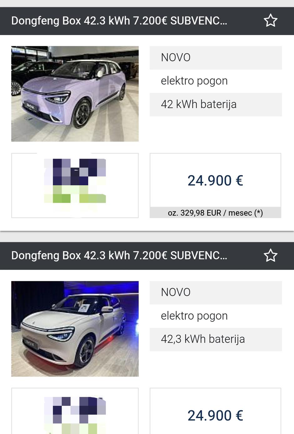 Oglasi s subvencijamo | Avtor: Zajem zaslona/avto.net