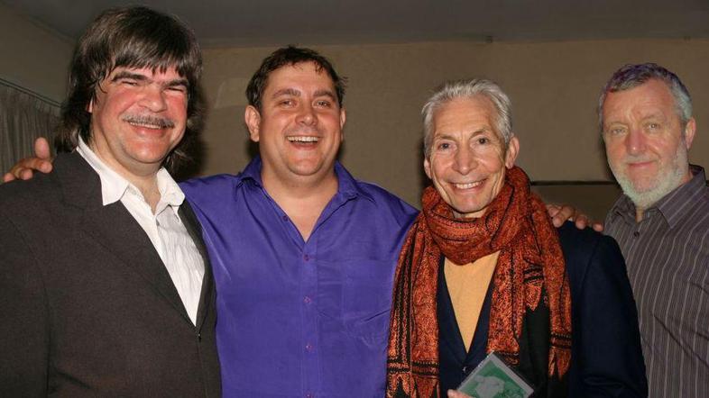 Od leve proti desni: Axel Zwingenberger, Ben Waters, Charlie Watts in Dave Green