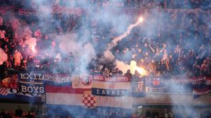 Italija Hrvaška San Siro navijači neredi