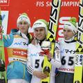 Sport 26.01.14, Peter Prevc, Jernej Damjan, Robert Kranjec, skakalci, foto: EPA