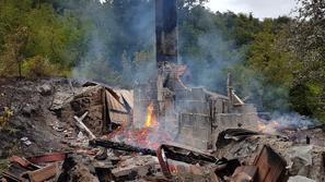 požar Storžev Grič Vrhnika