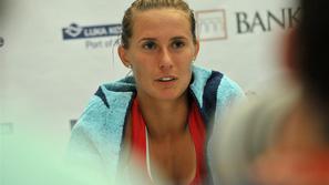 Polona Hercog je glavna slovenska adutinja na turnirju v Portorožu. (Foto: Anže 