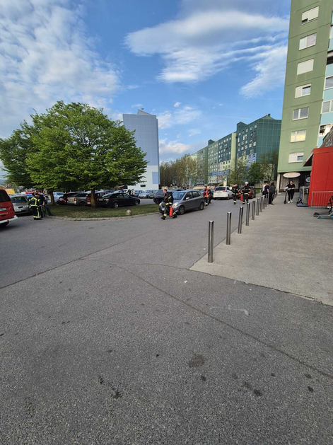 Gasilska intervencija Brilejeva ulica Ljubljana