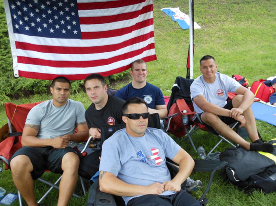 Tekmovanje Firefighter Combat Challenge.