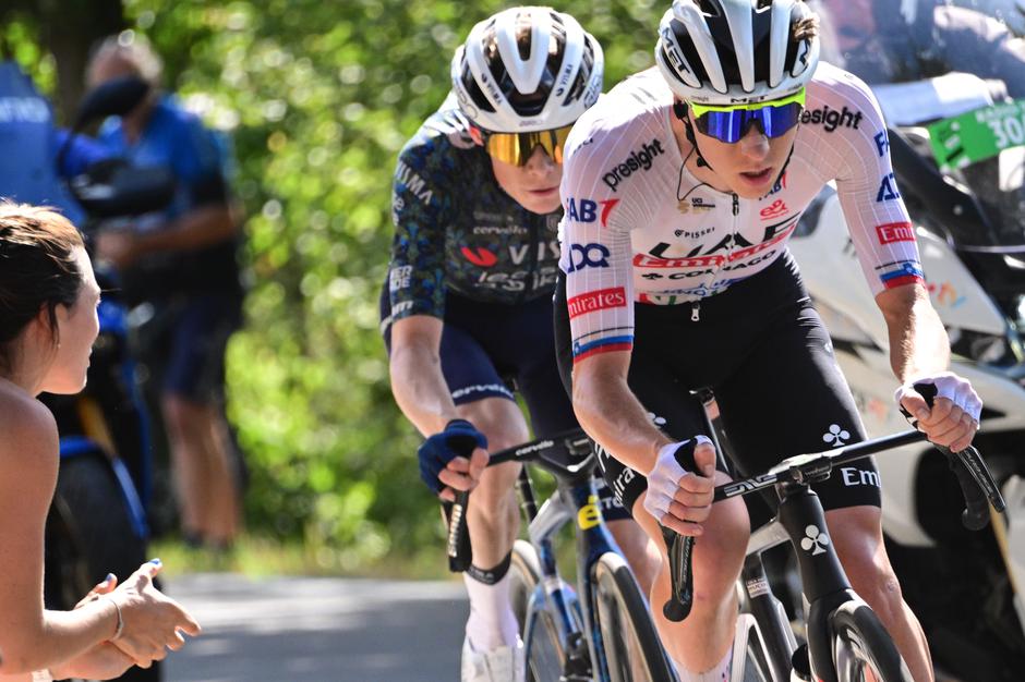 Tadej Pogačar, Jonas Vingegaard | Avtor: Epa