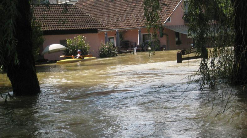 Kostanjevica na Krki, septembrske poplave