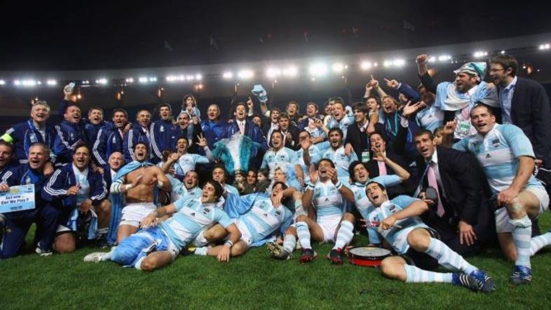 Argentina slavi svoj največji uspeh v zgodovini rugbija.