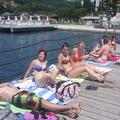slovenija 16.06.13. plaza, soncenje, kopalci, morje, portoroz, foto: natasa rucn