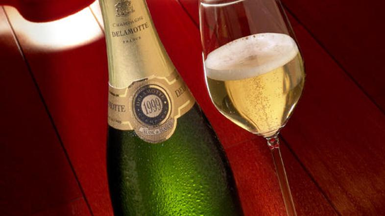 Šampanjec Blanc de blanc.