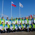 Soči dvig slovenske zastave v olimpijski vasi Razingar Hočevar
