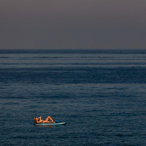 obala, morje, kopalci, plaža