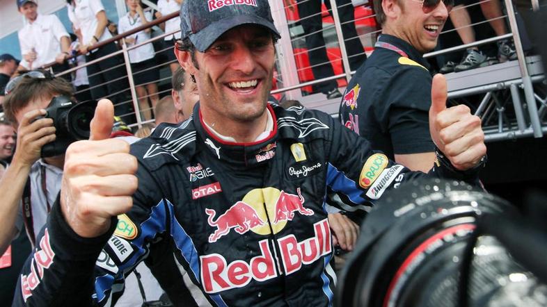 VN VN Silverstone 2010 zmagovalec Mark Webber Red Bull