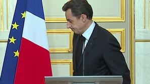 Francoski predsednik Nicolas Sarkozy po nagovoru