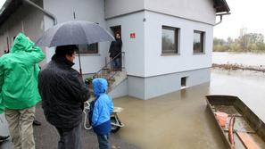 slovenija 05.11.12. poplave, drava, foto: nino verdnik