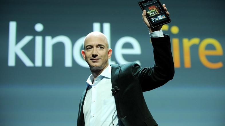 Jeff Bezos, šef Amazona in Kindle Fire.