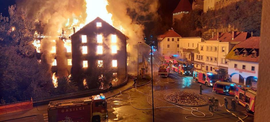 Majdičev mlin Kranj požar | Avtor: Bralka