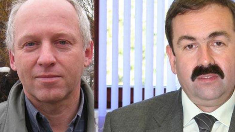 O tem, ali bo poslanec Silvo Mesojedec (levo) ali Zvone Lah, bodo odločali glaso