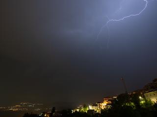 nevihta padavine dež