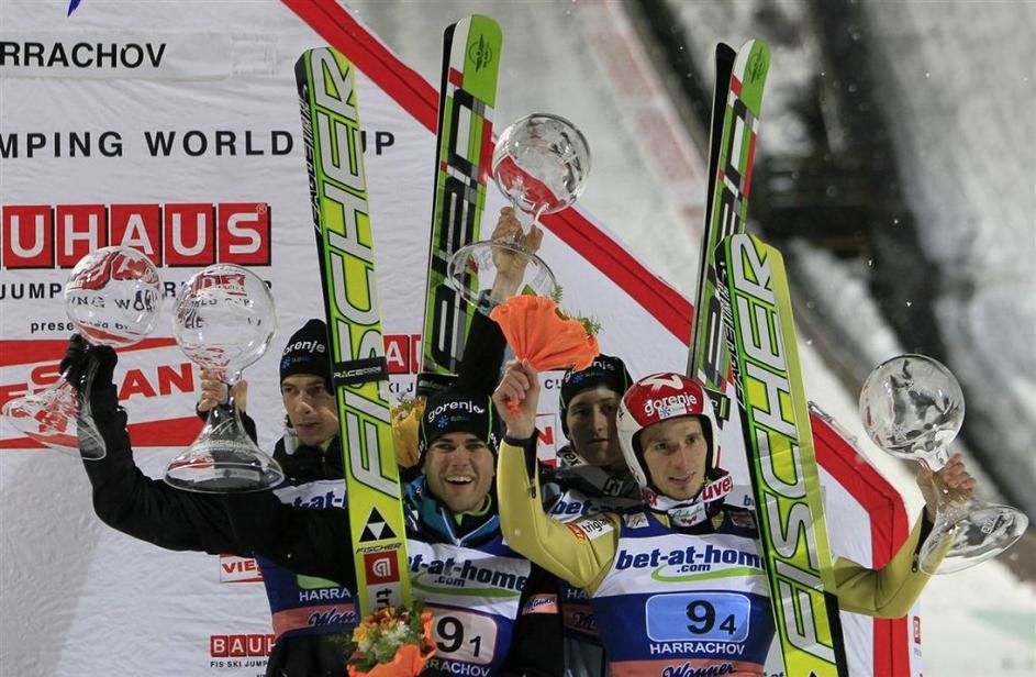 skakalci harrachov šinkovec prevc kranjec damjan