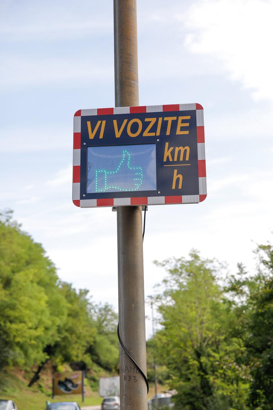 Prikazovalnik hitrosti | Avtor: Zavarovalnica Triglav