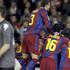 Lionel Messi Pique Busquets gol zadetek veselje proslavljanje proslava slavje