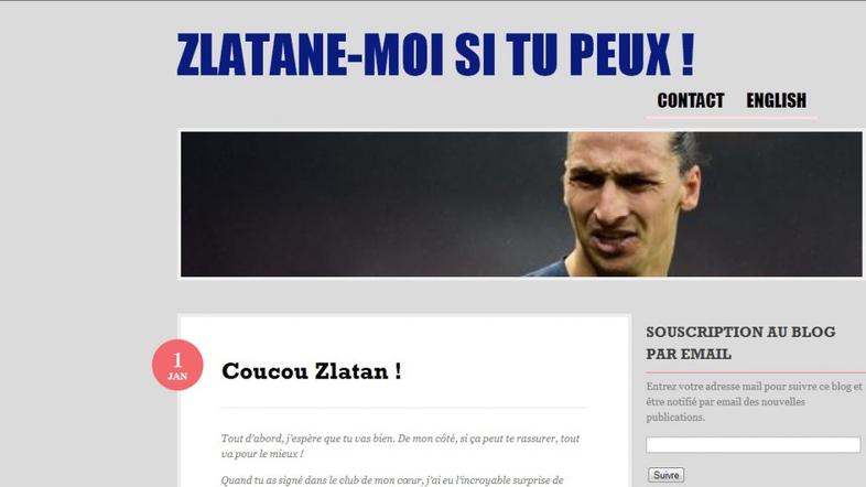 Zlatan Ibrahimović Zlatan.fr domena spletna stran PSG Paris Saint-Germain