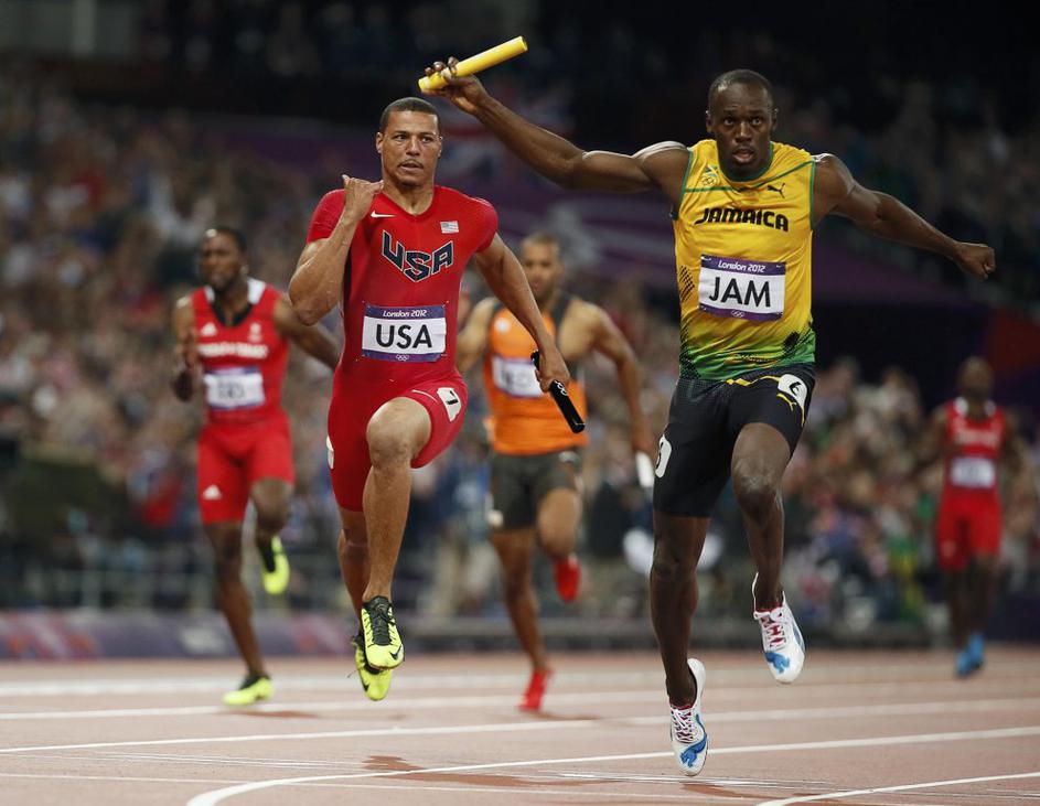 Ryan Bailey Usain Bolt olimpijske igre 2012 London svetovni rekord