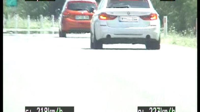 Prehitri voznik, pomurska avtocesta - 219 km/h