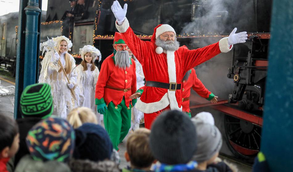 Blamaža s prodajo kart za Božičkov vlak