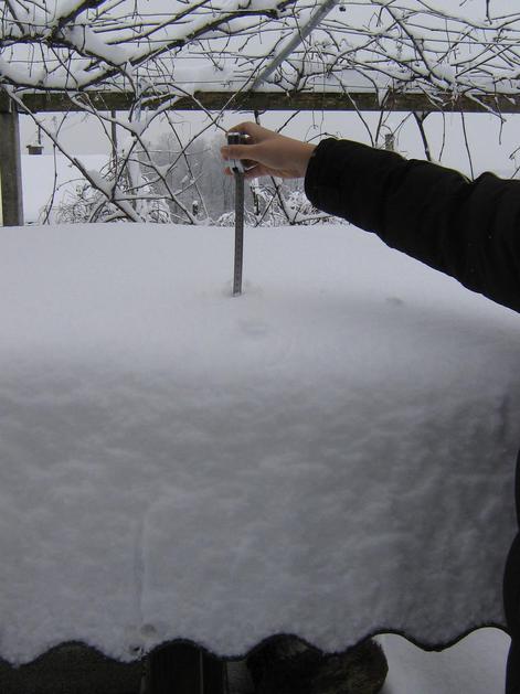 sneg, višina snežne odeje, Benedikt pri Slovenskih Goricah