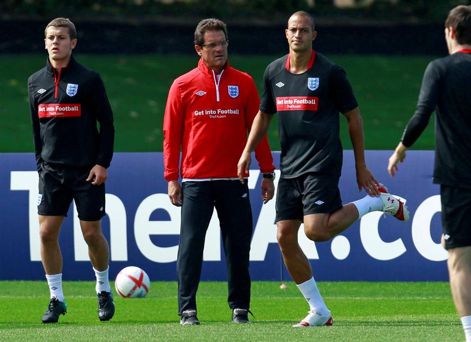 Jack Wilshere Fabio Capello Bobby Zamora