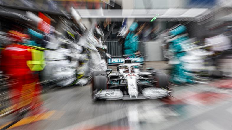 Lewis Hamilton postanek VN Nemčije