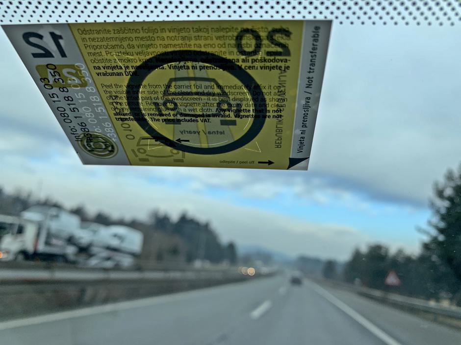 Vinjeta avtocesta | Avtor: Andrej Leban