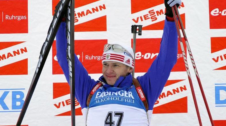 Zmagovalec moškega sprinta Ivan Čerezov. (Foto: Reuters)