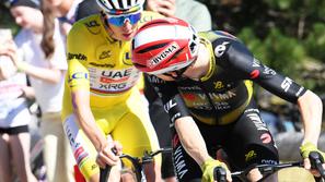 Tadej Pogačar in Jonas Vingegaard