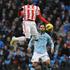 Jones Lescott Manchester City Stoke City Premier league Anglija liga prvenstvo