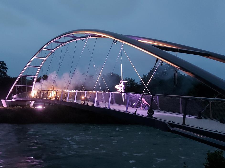 Medvoški lok, brv čez reko Savo, Medvode